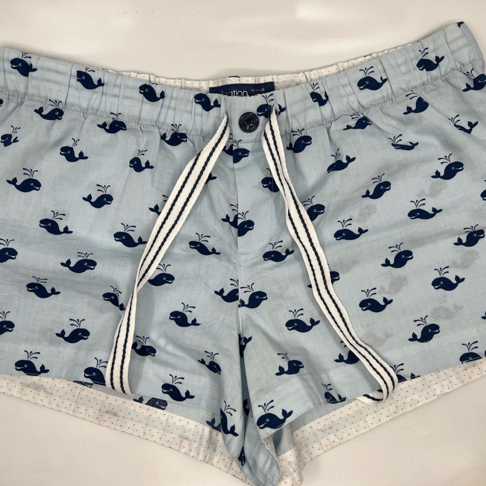 Xhilaration Sleepwear shorts- Whale print